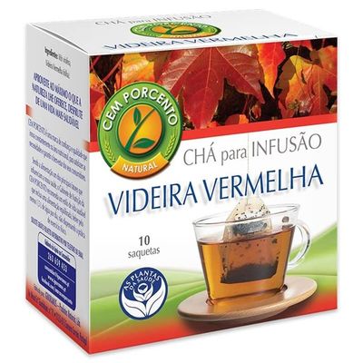 Cem Porcento - Red Grape Vine leaves (Vitis vinifera) - 8 x 10 teabags (total: 80 teabags)
