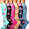 Bluemaple 6 Pack Copper Compression Socks for Women and Men Circulation-Best Support for Medical, Running,Nursing,Athletic view 1