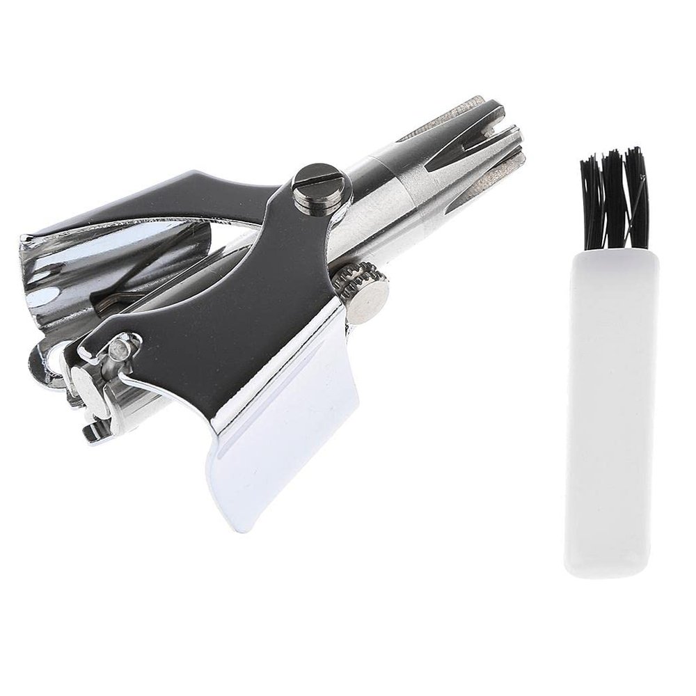 Jojomis Unisex Stainless Steel Manual Nose Hair Trimmer Remover