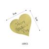 10pcs Happy Mother's Day Cake Topper Gold Acrylic Mothers Cupcake Decorating for Mother's Day Party Cake Decoration view 2