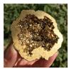 JUKUCKV Natural Angel Aura Agate Geode Crystal Hole Mineral Specimen Contains Clean Clusters Electro Plating Spiritual support view 3