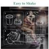 Pubiao Protein Shaker Bottle, Shaker for Protein Shakes, Includes Wire Mixing Ball, BPA Free, Transparent Colour, 400 ml view 4