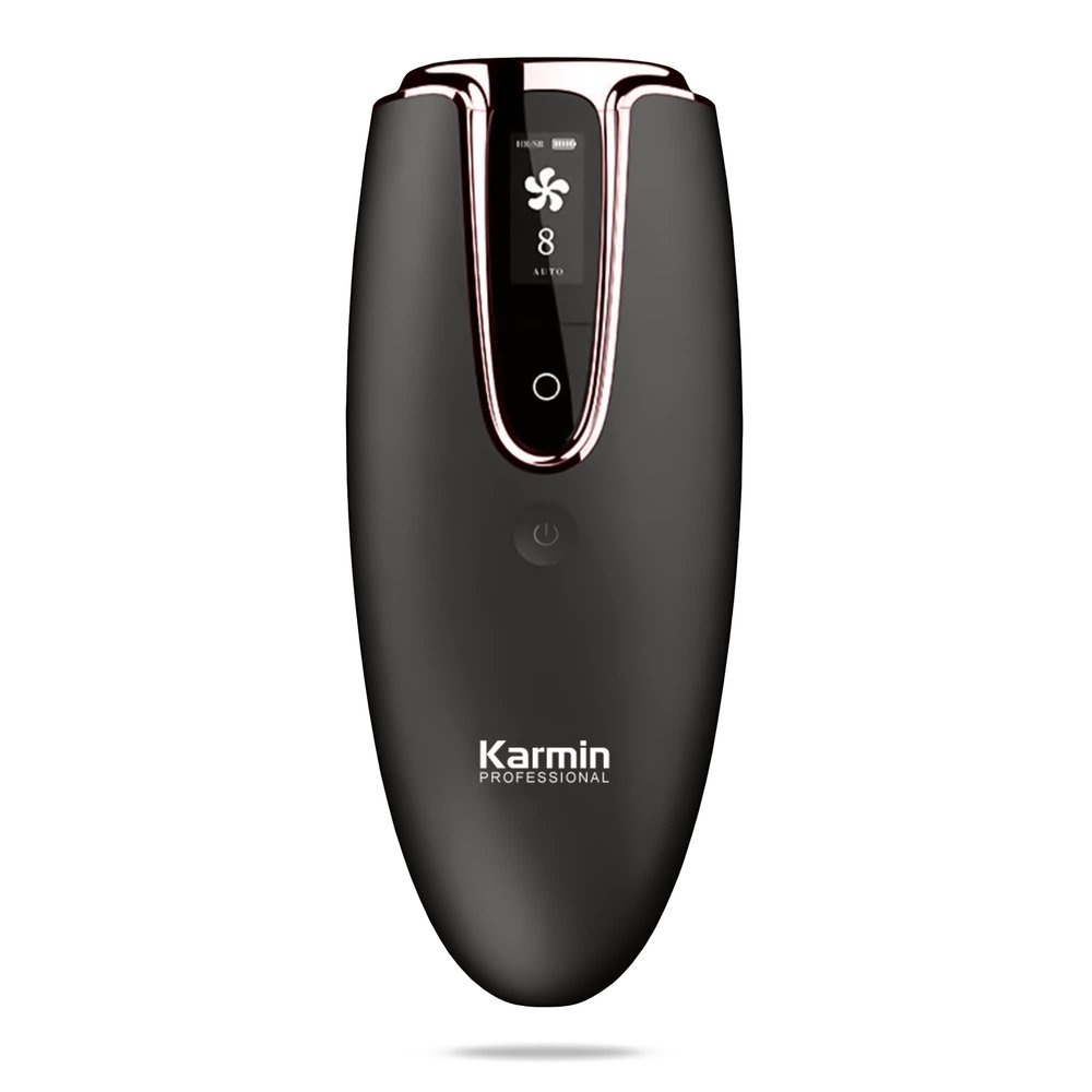 Karmin Silk Series IPL Hair Removal Tool Device Handset, Professional Permanent at-Home Painless Light Hair Remover for Women and Men, Pain-Free, Safe and Effective, Black