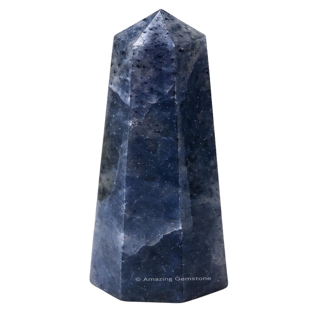 Amazing Gemstone Iolite Crystal Towers ~ Natural Healing Point Obelisk for Reiki and Grid (2 to 3 INCH)