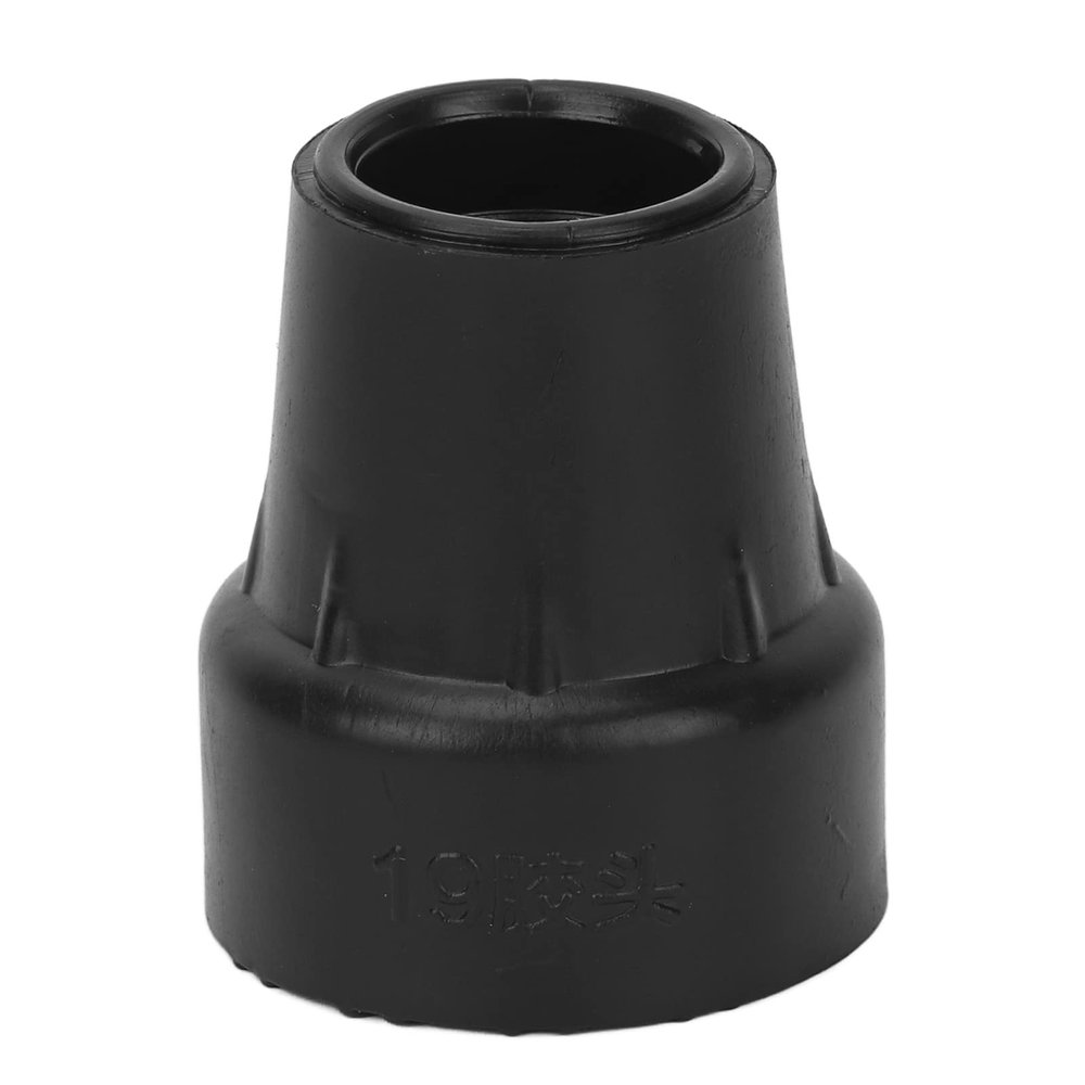 10pcs Crutch Tip Set, Rubber Walking Cane Tip Crutch, 19mm Inner Diameter Cane Tip, Universal Heavy Duty Walking Cane Tip (Black)