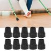10pcs Crutch Tip Set, Rubber Walking Cane Tip Crutch, 19mm Inner Diameter Cane Tip, Universal Heavy Duty Walking Cane Tip (Black) view 2