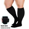 3 Pairs Plus Size Compression stockings for Men & Women (20-30 mmHg) Best Graduated Athletic Fit for Running, Nurses, Flight Travel & Maternity Pregnancy - Boost Stamina, Circulation & Recovery-XXL view 4