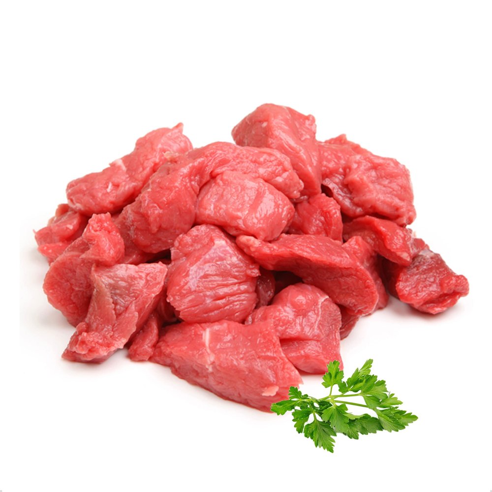 Diced Beef, Fresh Beef Braising Steak Handcut By Master Butcher, Tender, Juicy And Flavoursome, Suitable For Home Freezing. Meat Pack Contains Approximately 1kg