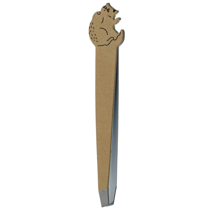 HoitoDeals Shaped Tweezers Cat Life for Hair Removal, Splinters, Ticks, Blackheads, Fingernails etc. (1Pcs Random Colour)