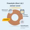 MySweetStitch - 10 x Freestyle Libre 1 & 2 Patches, Ring Patch  65mm, Inner  28mm, Waterproof, Breathable, Skin-Friendly, Made in Germany, Savannah view 2