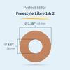 MySweetStitch - 10 x Freestyle Libre 1 & 2 Patches, Ring Patch  65mm, Inner  28mm, Waterproof, Breathable, Skin-Friendly, Made in Germany, Savannah view 4