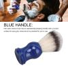 Shaving Brush, Men Beard Shave Brush Hair Salon Shave Brush with Blue Handle view 4