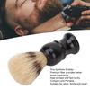 Shaving Brush Portable Hair Brush Black Curved Handle Foaming Beard Cleaning Brushe for Safety Double Edge Straight Razor Black view 3