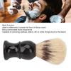 Shaving Brush Portable Hair Brush Black Curved Handle Foaming Beard Cleaning Brushe for Safety Double Edge Straight Razor Black view 4