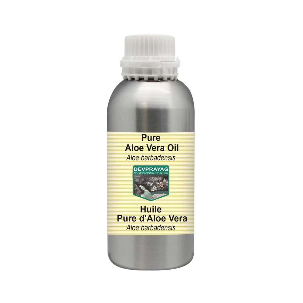 Devprayag Pure Aloe Vera Oil (Aloe barbadensis) Natural Therapeutic Grade 1250ml (42 oz)