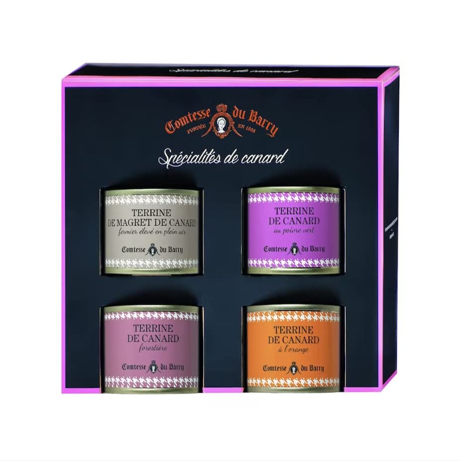Comtesse du Barry Selection of 4 Classic French Duck Terrines (4 x 70g)