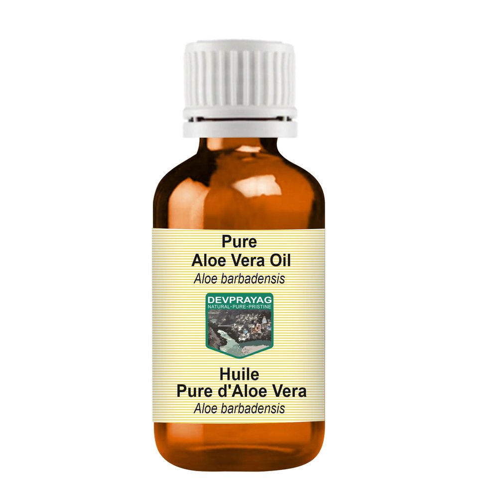 Devprayag Pure Aloe Vera Oil (Aloe barbadensis) Natural Therapeutic Grade 15ml (0.50 oz)
