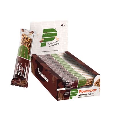 Powerbar - Natural Energy Cereal-Cacao Crunch - 18x40g - vegan carbohydrate energy bar - magnesium - palm oil free