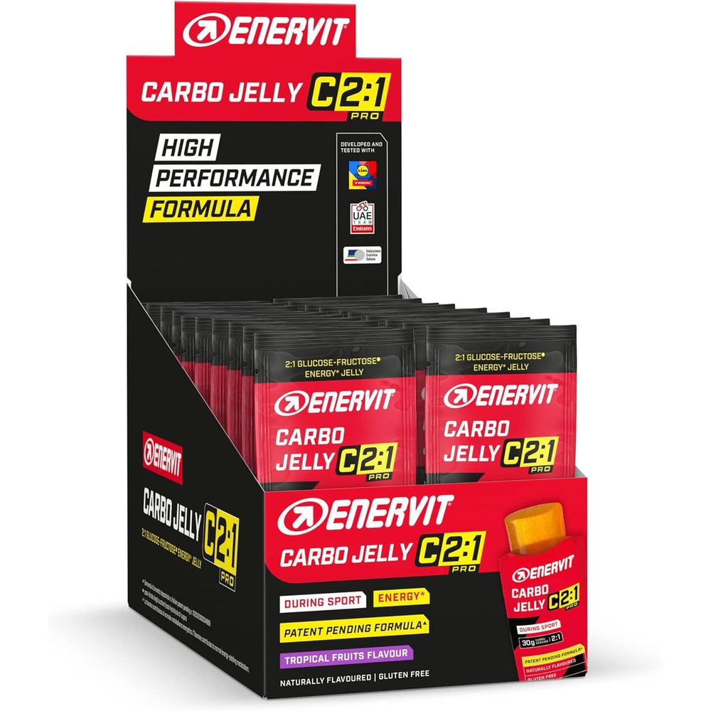 Enervit C2:1 Pro Carbo Jelly Tropical Fruits, Box of 20 Sachets