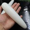 18cm Natural White Jade Yoni Wand Gemstone Crafts Stone Ornament Massage Wand Crystal Stone Massage Stick,18-4cm view 1