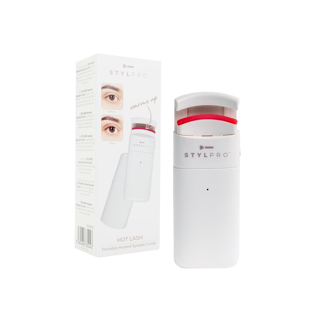 STYLPRO Hot Lash Heated Eye Lash Curler | Protective Carry Case | Long Lasting and Defined Lashes | Portable | Gentle on Lashes