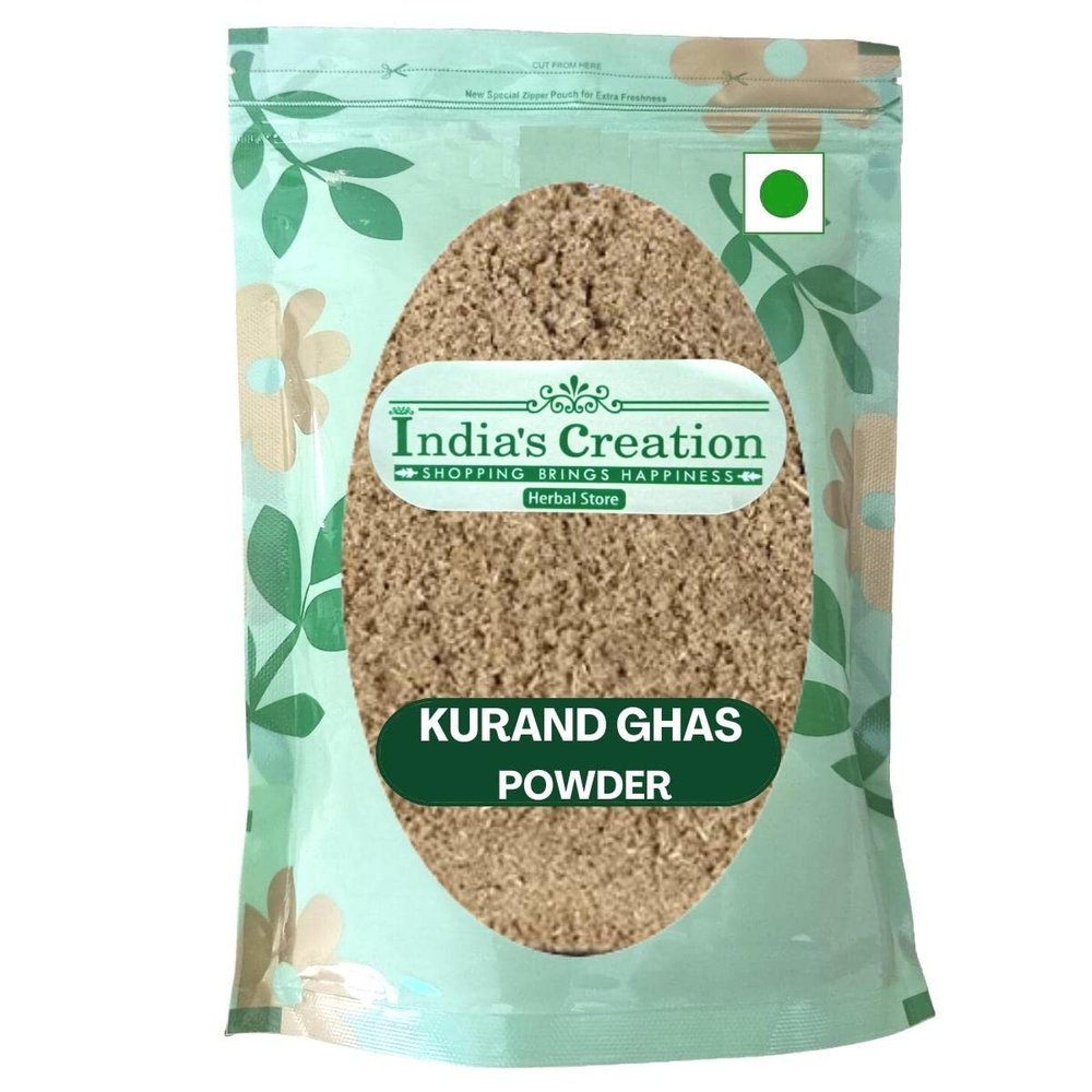 India's Creation Kurand Ghas Powder-Corchorus Depressus-Raw Herbs-Bahufali-Bahuphali-Bophali-Baph-Jadi Booti-Single Herbs (100 Gram)