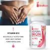 Liposomal Iron Supplement (as Ferrous Sulfate) with Folic Acid 400mcg and Vitamin B12 10mcg, Increase Iron Levels for Adults, Superior Absorbed and Stomach Friendly (60 Count (Pack of 1)) view 4