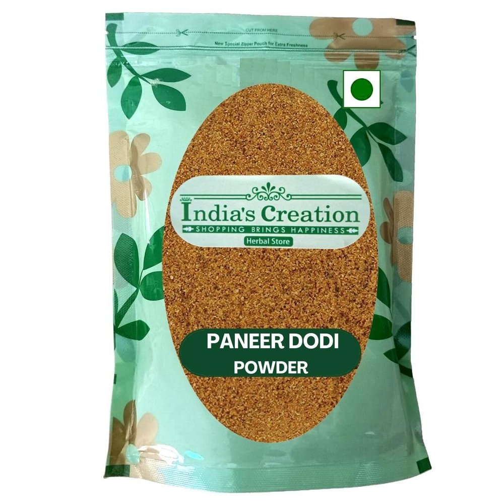 India's Creation Paneer DODI Powder-Withania Coagulans-Raw Herbs-Paneer Doda-Paneer Fruit-Paneer-Jadi Booti-Single Herbs (250 Gram)