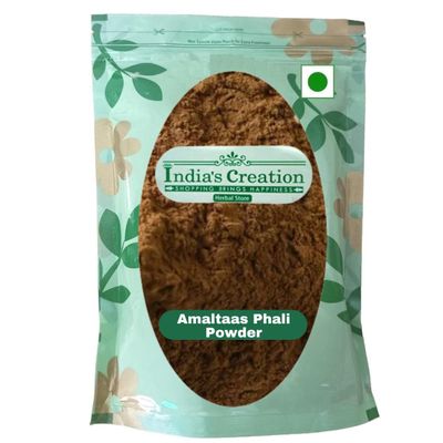 India's Creation Amaltas Phali Powder-Cassia Fistula Pods-Raw Herbs-Amaltaas Fali-Jadi Booti-Single Herbs (50 Gram)