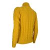 CASHMERE COMPANY Women's Braid Turtleneck 121 Cashmere and Wool Mustard Color, See PHOTOS, UK 8 view 3