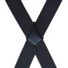 Men's Braces with 4 Hook-Clips for Trousers, Vintage Suspenders Braces for Men Heavy Duty Adjustable Elastic X Shape (I) view 3