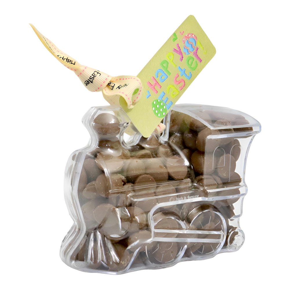 ButtonChocs Easter Chocolate Train. Belgian Milk Chocolate Easter Gift.