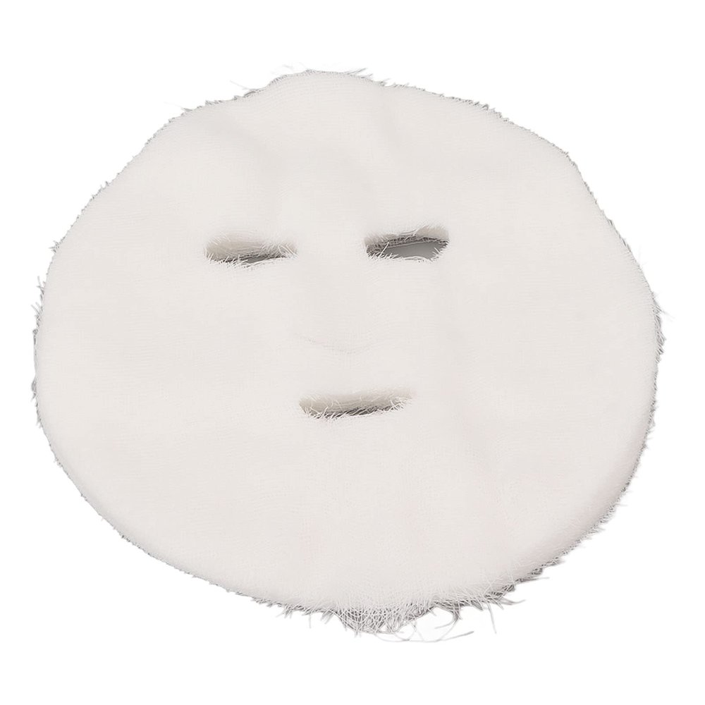 100pcs Precut Gauze Facial Mask Paper, Breathable Skin Friendly Cotton Gauze for Skin Care, Thin Gauze Mask with Great Permeability, Disposable Facial Mask Paper for SPA Beauty Salon Home DIY