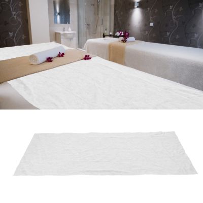 100pcs White Disposable Bed Sheets, Skin Friendly Non Woven Fabric Massage Table Sheets, Thin Breathable Disposable Massage Bed Sheets for Beauty Salon SPA Hotel (67x27.5in)