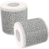 STOBAZA 4 Rolls Maze Printing Toilet Paper Roll Supple Tissue Paper for Bathroom Novelty Napkins view 2
