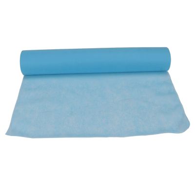 1 Roll Disposable Non Woven Bed Sheet Roll, Skin Friendly Disposable Facial Cover Roll with Breakpoint, Thickened Massage Table Paper Roll for SPA Club Skin Management Center Beauty Salon(Blue)