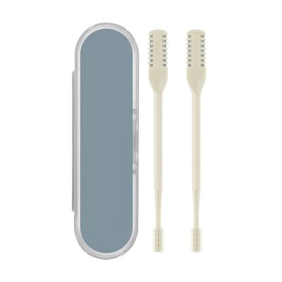 Nose Hair Trimmer Clipper, Professional Painless Nose Hair Remover for Men Women, Double-Head Nose Hair Removal Dual Edge Blades Nose Hair Trimming Tool for Easy Cleansing Yellow (2pcs)