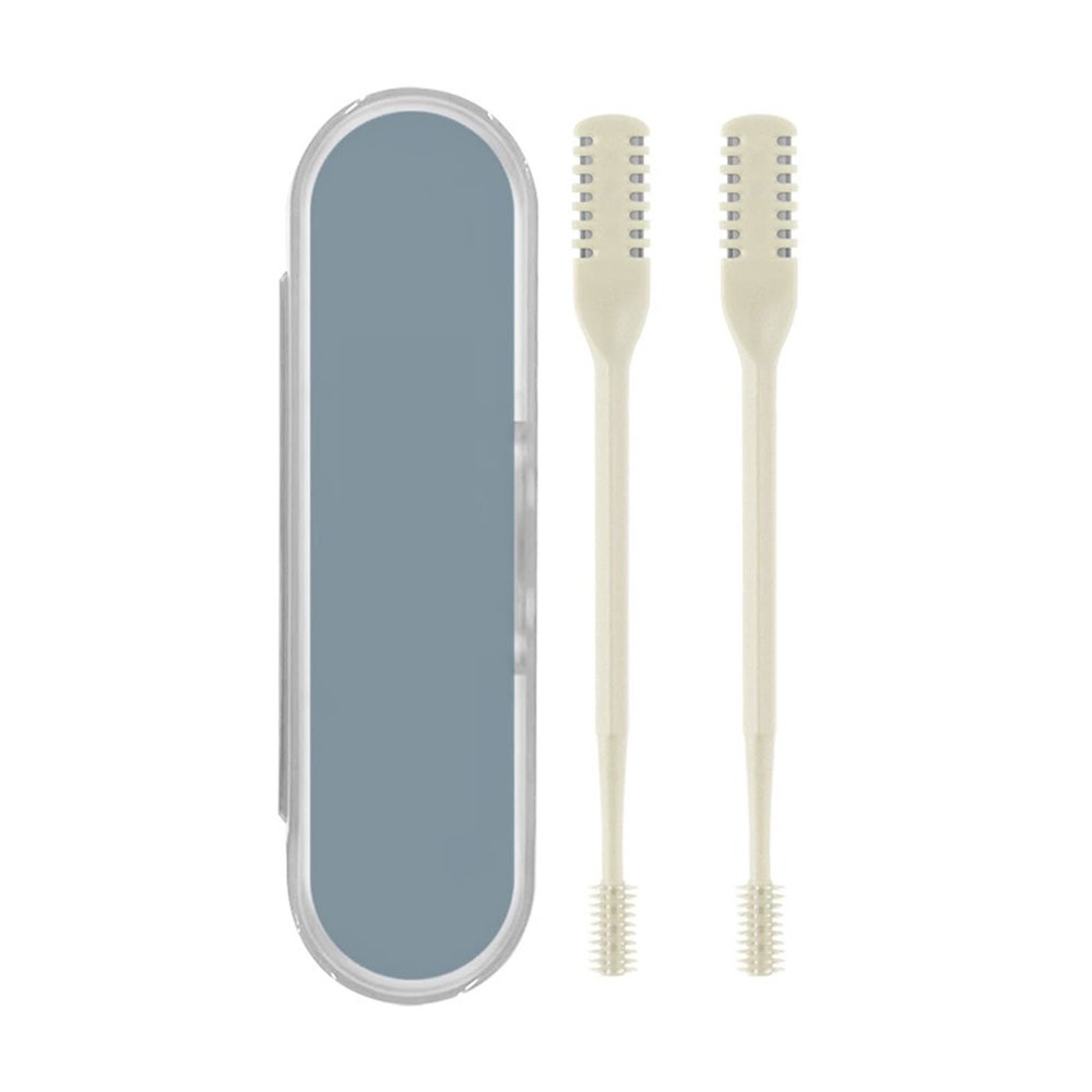 Nose Hair Trimmer Clipper, Professional Painless Nose Hair Remover for Men Women, Double-Head Nose Hair Removal Dual Edge Blades Nose Hair Trimming Tool for Easy Cleansing Yellow (2pcs)