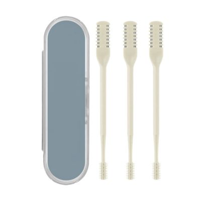 Nose Hair Trimmer Clipper, Professional Painless Nose Hair Remover for Men Women, Double-Head Nose Hair Removal Dual Edge Blades Nose Hair Trimming Tool for Easy Cleansing Yellow (3pcs)