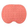 Silicone Shower Foot Scrubber Mat, Anti Skid Bath Foot Scrubber Mat with Strong Suction Cups, Easy Storage Foot Massager Scrubber with Hanging Hole Design, Massage Your Feet Without Bending(Red) view 4