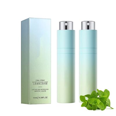 LaoSShu 2PCS Canada Polumna Fissured Tongue Relief Spray, 8ml Breath Freshener Spray, Polumna Fissured Tongue Treatment, Remove Bad Breath and Freshen Breath (Color : Mint)