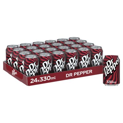 Dr Pepper Can Original 330 ml (Pack of 24)