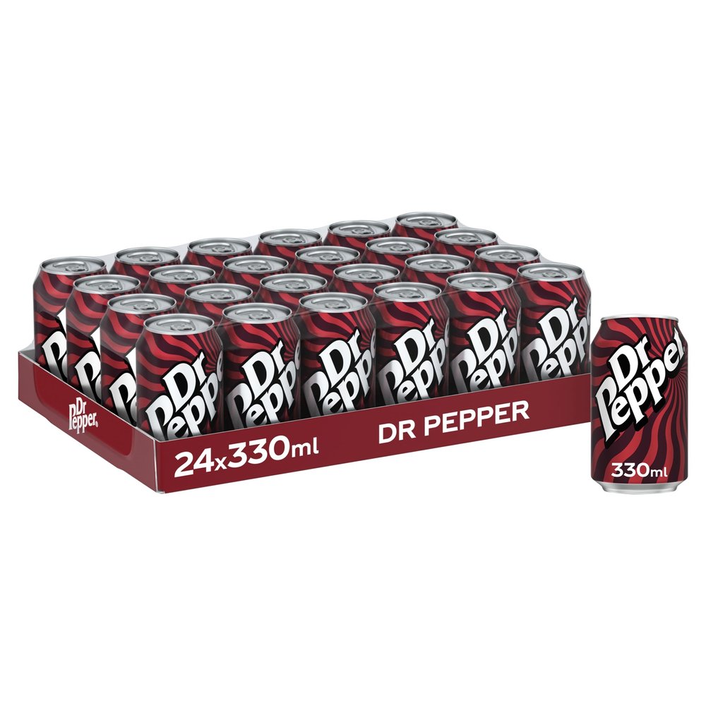 Dr Pepper Can Original 330 ml (Pack of 24)