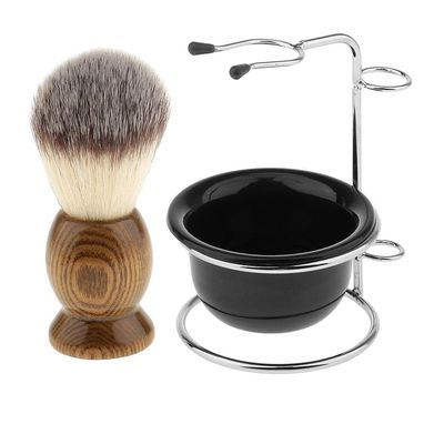 barenx Men's Manual Shaving Tool Kit Shaving Brush + Soap Bowl