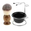 barenx Men's Manual Shaving Tool Kit Shaving Brush + Soap Bowl view 1