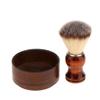 barenx Set 2pcs Men ' S Hair Beard Remove Tool Shaving Brush with Soap Cream Bowl Mug view 4