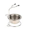 barenx Stainless Steel Shave Brush Stand Holder & Soap Bowl Mug Set view 1