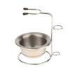 barenx Stainless Steel Shave Brush Stand Holder & Soap Bowl Mug Set view 4