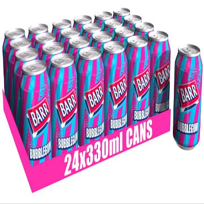 Barr Bubblegum Can 330ml (Pack of 24)