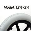 12 x 2 Wheel Replacement for Wheelchairs, 12inch Manual Wheelchair Caster/Wheel Assembly, Non-Slip Solid Tires with 12mm Bearings, 2pcs view 3